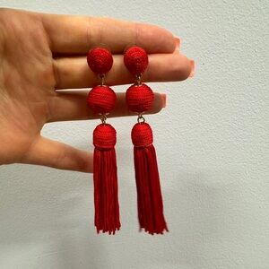 Red Dangle Earrings